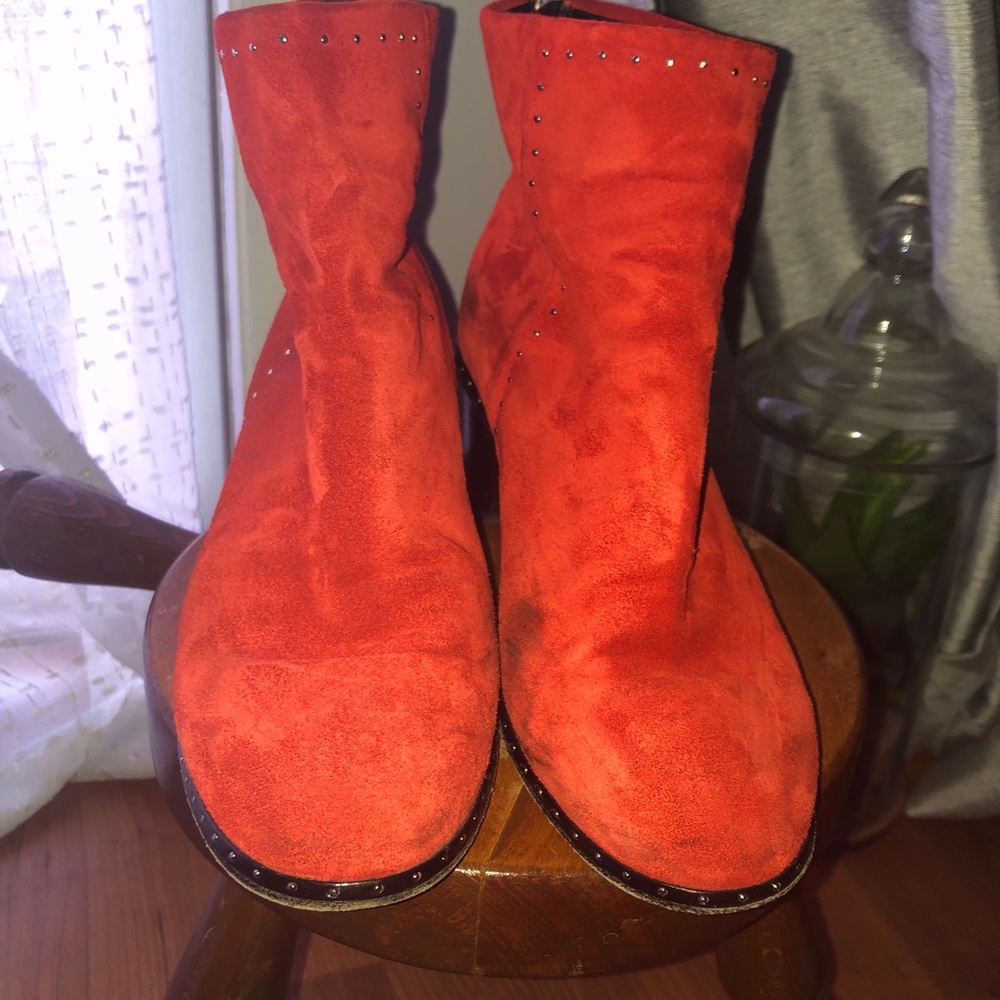 Rag & Bone Willow Stud Boot in Red